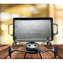 Assadeira Beira Alta com Fogareiro de Ferro para Camping Panela Mineira - 2