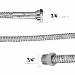 FLEXÍVEL ÁGUA 40CM - 3/4 M X F - HAENKE (entrada e saida 3/4) - 4