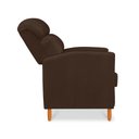 Ver imagem 6 de Poltrona Amamentação Reclinável Gisele - Poltrona Confortável para Leitura e Descanso - Marrom