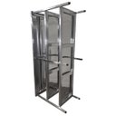 Ver mais imagens de Mesa de Aço Inox Industrial 140x60x90 cm com 2 Prateleiras Plano Liso
