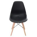 Ver imagem 2 de Kit 8 Cadeiras Eiffel Charles Eames Dkr Base Madeira Preta