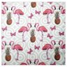 Kit 4 Guardanapo de Tecido Flamingo Abacaxi 40cmx40cm - 1