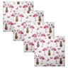 Kit 4 Guardanapo de Tecido Flamingo Abacaxi 40cmx40cm - 2