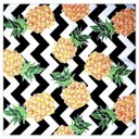 Ver imagem 1 de Kit 4 Guardanapo de Tecido Zigzag Abacaxi 40cmx40cm