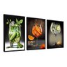 Kit 3 Quadros Decorativos Drink Bebidas Gin Aperol Mojito - 1