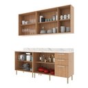 Ver imagem 4 de Cozinha Compacta 4 Peças com Armário e Balcão com Tampo Multimóveis CR20448