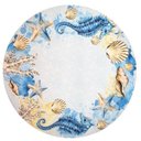 Ver imagem 2 de Kit 4 Capas para Sousplat Ring Cavalo Marinho 35cmx35cm