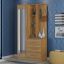 Ver imagem 1 de Armário Multiuso Cômoda Brisa 1p Amendola com Espelho - Demóbile