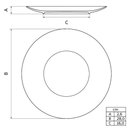 Ver imagem 3 de Prato Raso Churrasco Stone 28cm Tramontina em Porcelana Decorada Avulso Sortido Almoço Jantar
