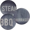 Ver imagem 5 de Prato Raso Churrasco Stone 28cm Tramontina em Porcelana Decorada Avulso Sortido Almoço Jantar