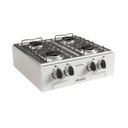 Ver imagem 1 de Fogão Portátil 4 Bocas Braslar Asiático com Mesa Inox Branco