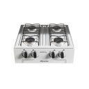 Ver imagem 2 de Fogão Portátil 4 Bocas Braslar Asiático com Mesa Inox Branco