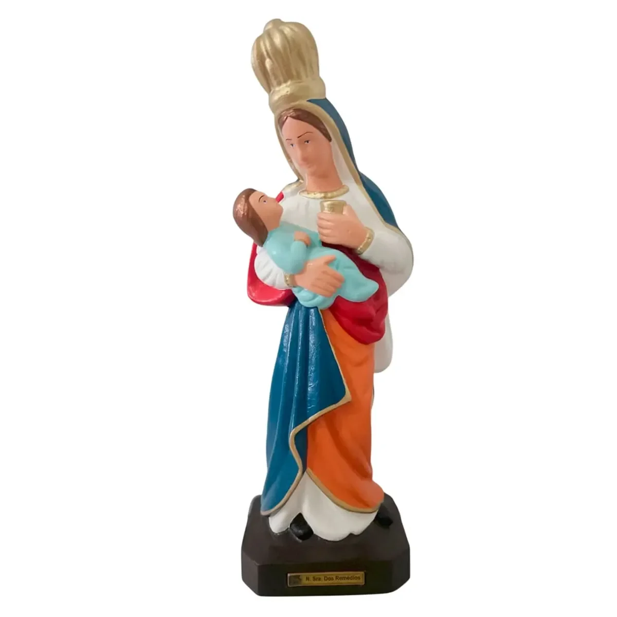 Ver imagem 1 de Imagem de Nossa Senhora Dos Remédios de Borracha Inquebrável - 42 cm