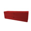 Ver imagem 2 de Recamier Puff Baú Sapateira com Gaveta 1,38cm para Cama Box Padrão - Vermelho