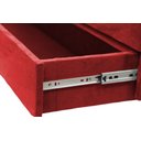 Ver imagem 3 de Recamier Puff Baú Sapateira com Gaveta 1,38cm para Cama Box Padrão - Vermelho