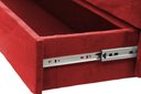 Ver imagem 3 de Recamier Puff Baú Sapateira com Gaveta 1,38cm para Cama Box Padrão - Vermelho