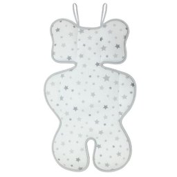Almofada para Bebê Conforto, Carrinho de Bebê, Cinza, Clingo - 1