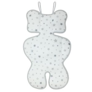 Almofada para Bebê Conforto, Carrinho de Bebê, Cinza, Clingo