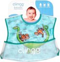 Ver imagem 2 de Babador Impermeável Dino com Bolso Coletor, Clingo