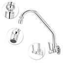 Ver imagem 2 de Torneira Cozinha Parede Bica Movel Arejador Articulado 1/4v