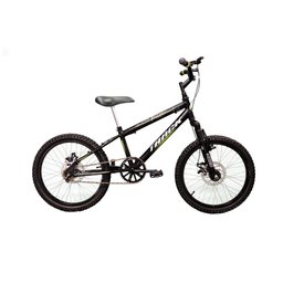 Bicicleta Infantil Passeio Aro 20 Cesta Cobre Corrente Freio À Disco Mecânico Aço Preto - 1