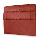 Ver imagem 2 de Cabeceira Imperador Para Cama Box Casal 140cm Suede - Renascer Decor:Vermelho