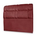 Ver imagem 2 de Cabeceira Imperador Para Cama Box Casal 140cm Suede - Renascer Decor:Bordo