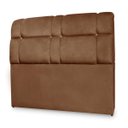 Ver imagem 2 de Cabeceira Imperador Para Cama Box Solteiro 120cm Suede - Renascer Decor:Marrom