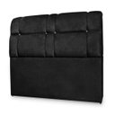 Ver imagem 2 de Cabeceira Imperador Para Cama Box Solteiro 120cm Suede - Renascer Decor:Preto