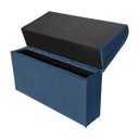 Ver imagem 3 de Cabeceira Imperador Para Cama Box Solteiro 120cm Suede - Renascer Decor:Azul Marinho