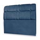 Ver imagem 2 de Cabeceira Imperador Para Cama Box Solteiro 120cm Suede - Renascer Decor:Azul Marinho