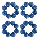 Ver imagem 4 de Maison Charlo Kit 4 Argolas de Guardanapos Mística do Oriente Azul