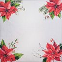 Ver imagem 2 de Kit 4 Guardanapos de Tecido Flor Natal 40cmx40cm