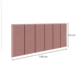 Cabeceira Painel Estofada para Cama Casal 1,40 - 6