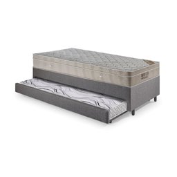 Bicama Box Solteiro Linho 96x203x28 cm com Colchão Airtech Ortobom Molas Ensacadas - 7