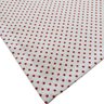 Kit 4 Guardanapos de Tecido Bolinha Branco Vermelho Algodão 39cmx39cm - 2