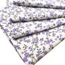 Kit 4 Guardanapos de Tecido Floral Lilás Algodão 39cmx39cm - 1