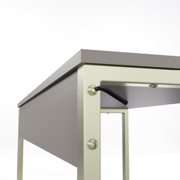 Mesa Home Office Champagne e Moca - 5
