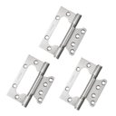 Ver imagem 1 de Dobradiça Sobrepor Inox Escovado 4" com Rolamento - Pado