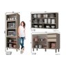 Cozinha Modulada Completa Connect 10 Peças (3 Armários + 3 Balcões + 1 Paneleiro + 3 Complementos - 4