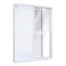 Porta de Alumínio Balcão de Correr Lateral Flex 2 Folhas Móveis 1 Fixa Lucasa Eccellente 214,5 x 150 - 2