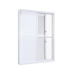 Porta de Alumínio Balcão 215x150cm 4 Folhas 2 Fixas Lucasa Eccellente  - 2