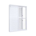 Ver imagem 1 de Porta de Alumínio Balcão 215x150cm 4 Folhas 2 Fixas Lucasa Eccellente Branco