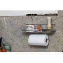 Ver imagem 2 de Suporte Cozinha Porta Papel Barra Maxime Utilidades Prateado Prateado