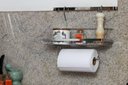 Ver imagem 2 de Suporte Cozinha Porta Papel Barra Maxime Utilidades Prateado Prateado