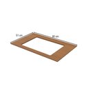Ver imagem 2 de Tampo para Balcão Cooktop 80 cm Fineze 100% MDF Cinamomo - Henn