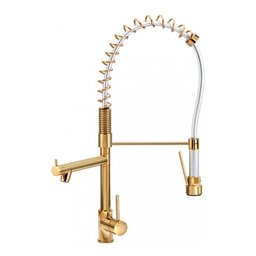 Torneira Cozinha Gourmet Monocomando Gold Dourada Ouro 50 Cm - 1