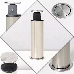 Torre de Tomada Retrátil Multiplug Antichoque Embutir Mesa Granito Inox - 4