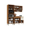 Ver imagem 5 de Cozinha Modulada Completa Premium MDF Linha Safira Nature Off White 190x220cm Casamia