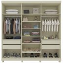 Ver imagem 4 de Guarda-Roupa Casal 6 Portas com Pés Imperatriz 100% MDF
